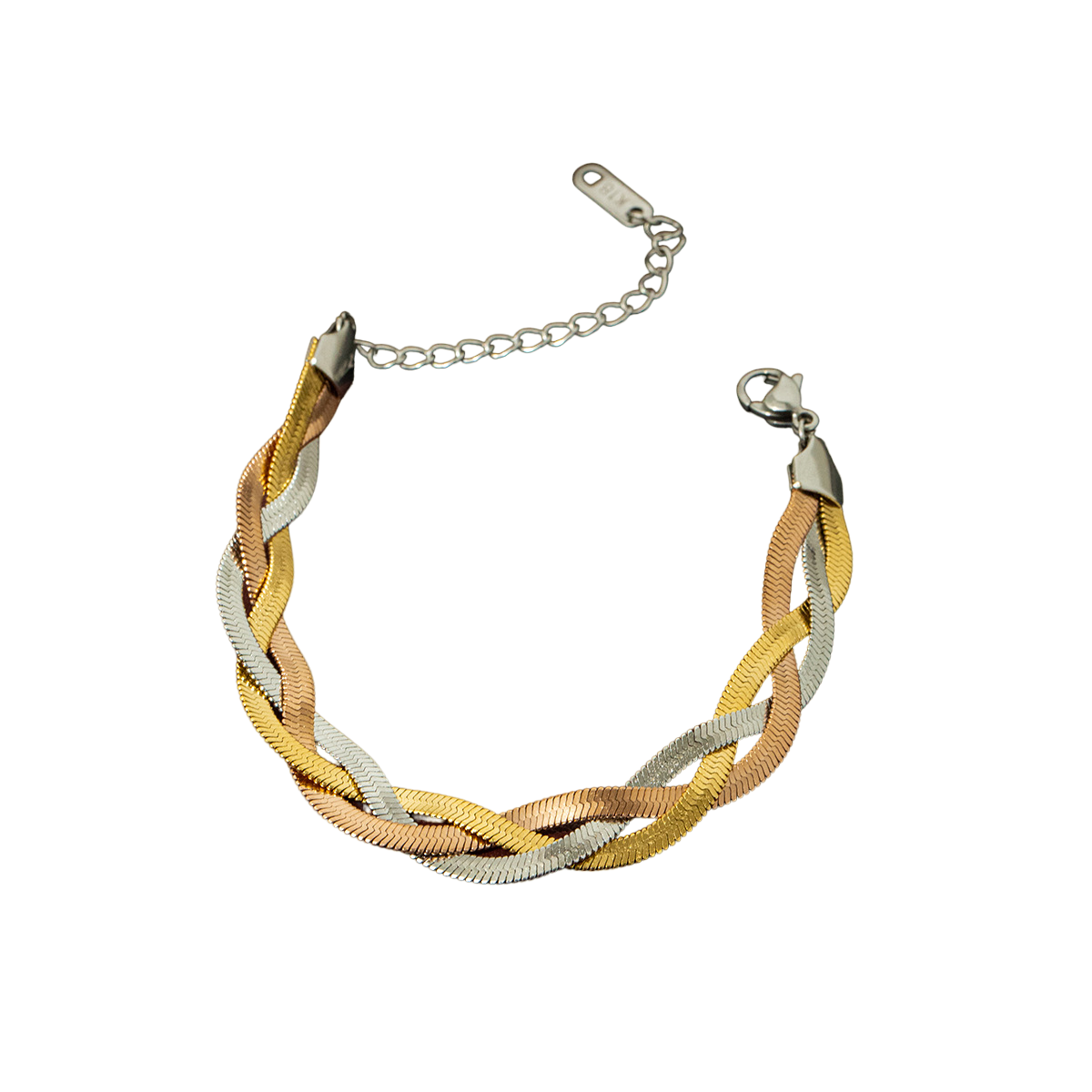 Three-Strand Blade Chain Bracelet