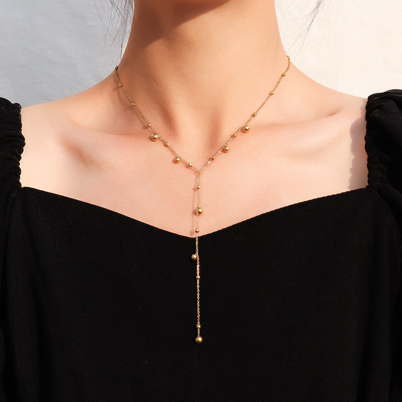 Multi-Drop Tassel Necklace