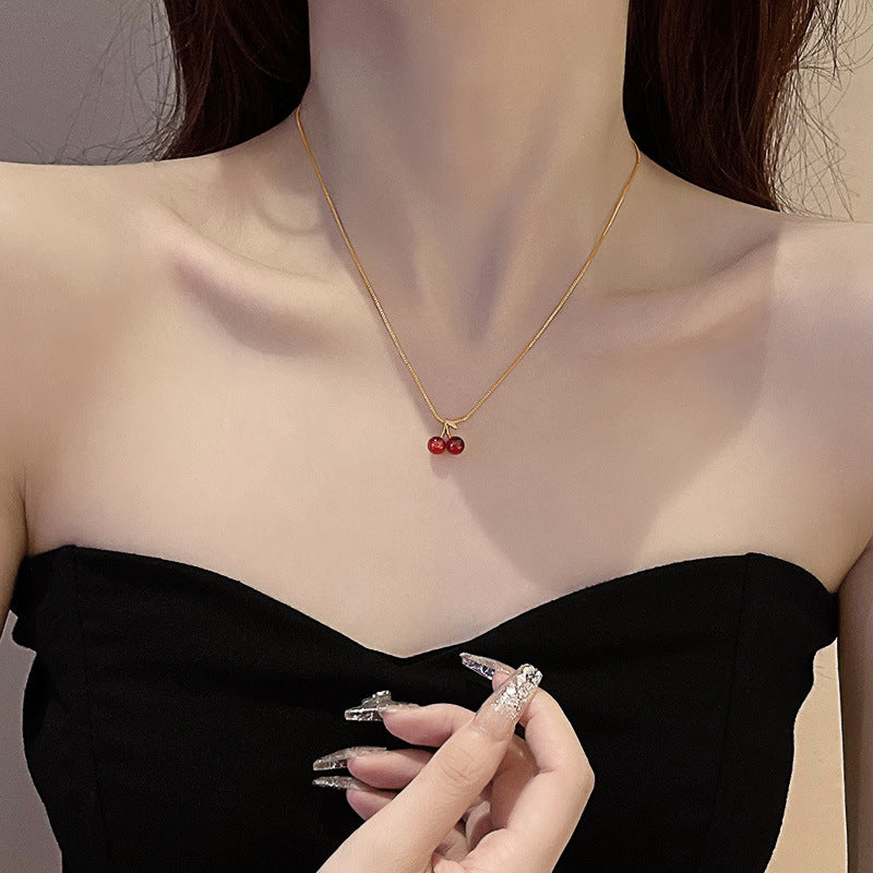 Shining Cherry Necklace